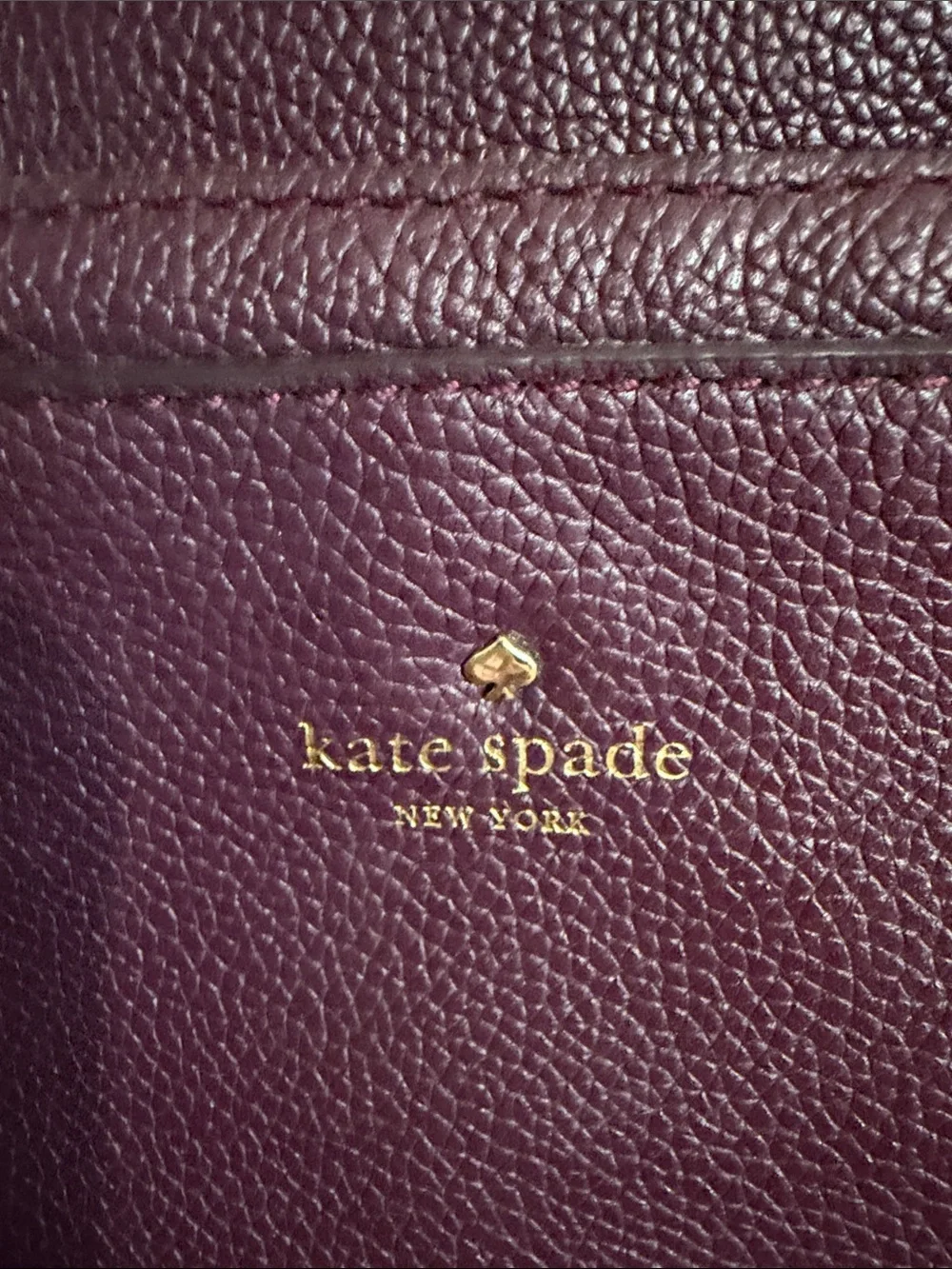 Kate Spade Mini Nicole deep plum Larchmont Avenue Back pack